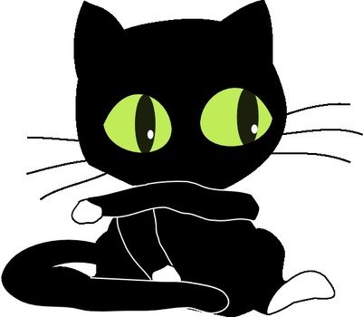 Black Cat Clip Art N34