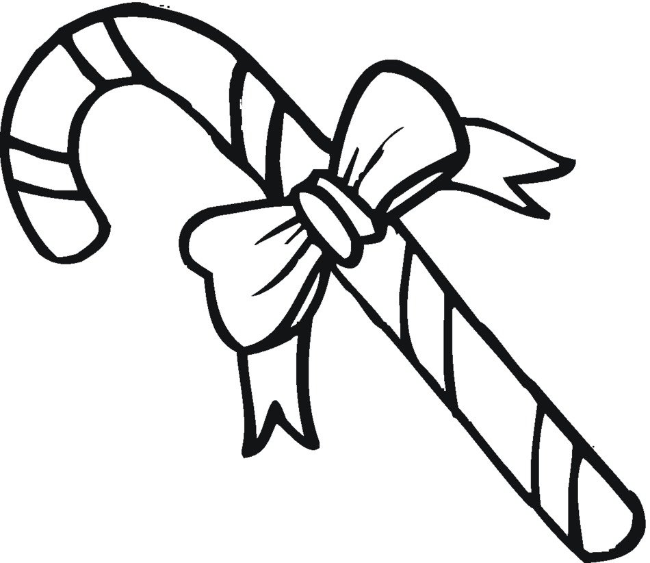 Candy Cane Coloring Pages drawing