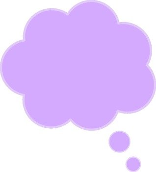 Purple Speech Bubble Clip Art