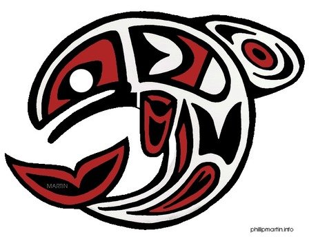 Pacific Northwest Native American Salmon Art