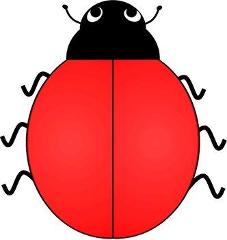 Ladybug With No Spots Clip Art N2