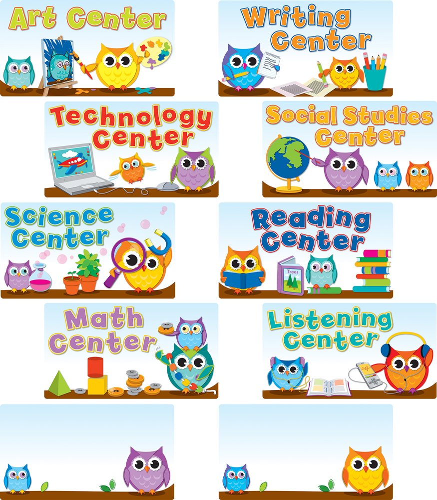 Colorful Owl Classrom clipart free image download