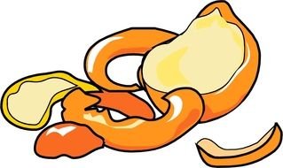 Cartoon Orange food drawing