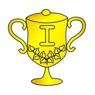 golden trophy as a graphic illustration