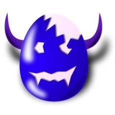 Evil Easter Egg Clip Art