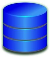 Blue Database By LindsayBradford A Icon