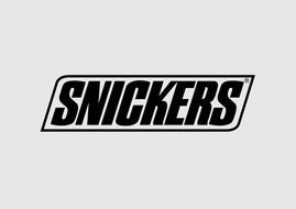 Black and white logo of Snickers clipart