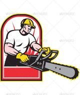 Chainsaw Tree Trimmer Clip Art