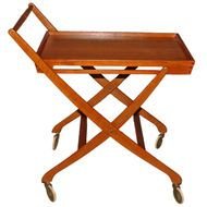 Folding Table Cart With Wheels