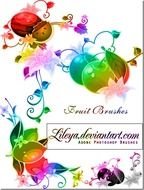Fruit Trees Free Photoshop Brushes