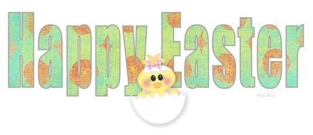happy easter chick drawing