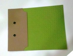 Green flip book pages