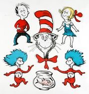 Dr Seuss all Characters drawing