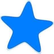 Blue Star Clip Art N25