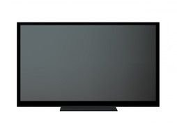 Flat Screen TV Clip Art drawing
