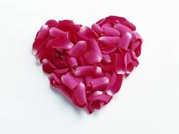 Valentine's Day Heart made of roses clipart