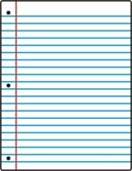 Loose Leaf Paper Clip Art