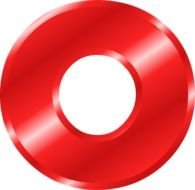 red letter O on a white background
