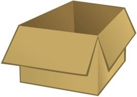 brown Open Box drawing
