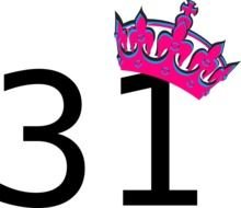 Number 31 Clip Art N2