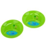 Babies R Us Reusables Monkey Divided Plates 2 Pack