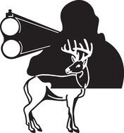 Hunting Decals And Stickers drawing