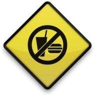 No Food Or Drinks Allowed Sign N4