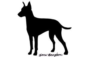 Labrador Silhouette Clip Art drawing