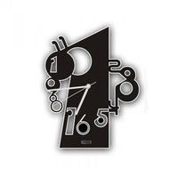 Creative Digital Wall Clock Living Room Art Decorative Black Clocks