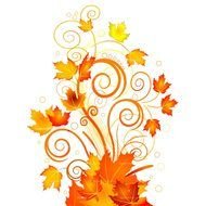 Autumn Abstract as a graphic illustration