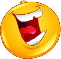 Clip art of Laughing Smiley Face