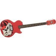 red guitar as a picture for clipart