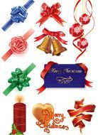 Christmas Decorations Clip Art drawing