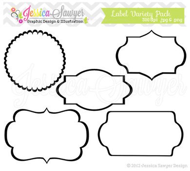 Free Label Frames Clip Art N3