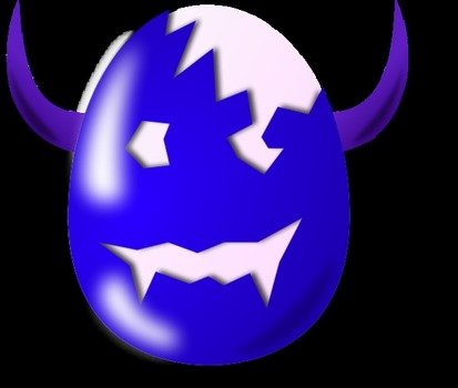 Evil Easter Egg Clip Art