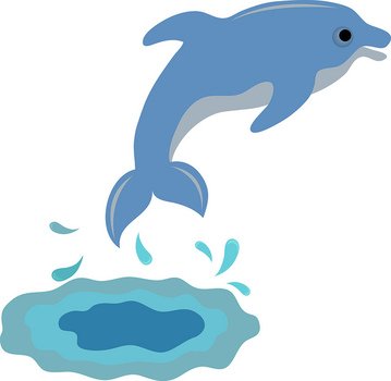 Cartoon Dolphin Clip Art N14