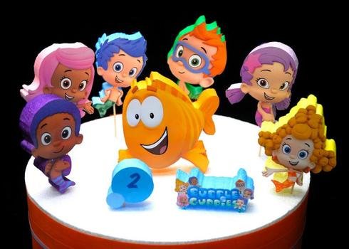 Bubble Guppies Cake Toppers