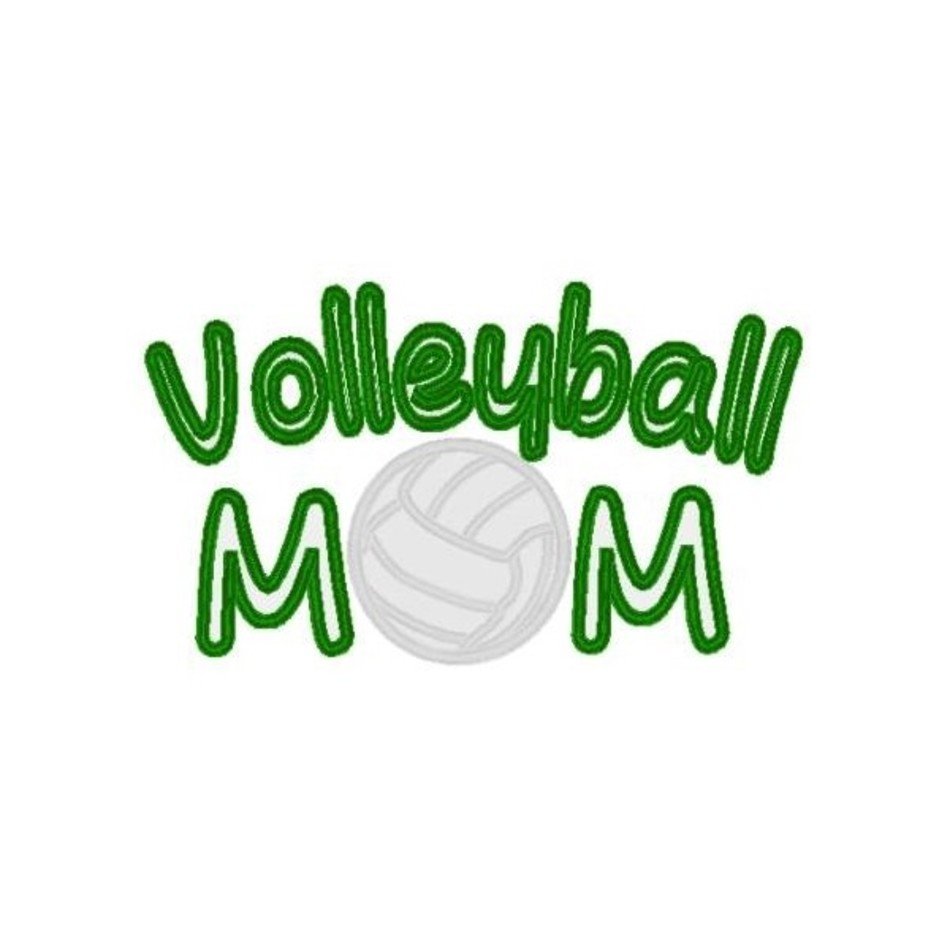 Volleyball Mom Sayings Applique