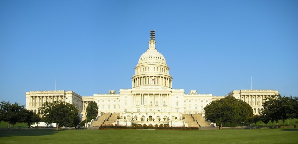 blue sky over the capitol as a picture for clipart