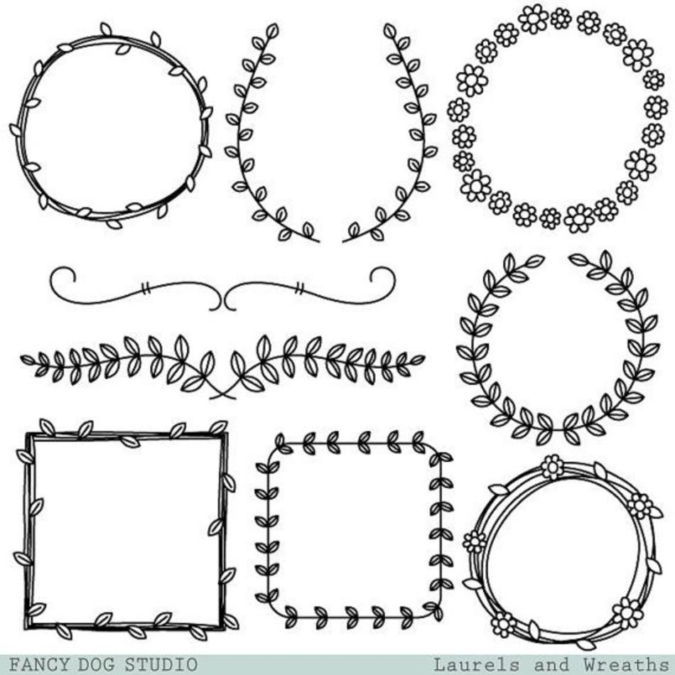 Laurel Wreath Clip Art N23