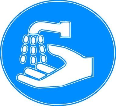 Hand Washing Sign Clip Art N3