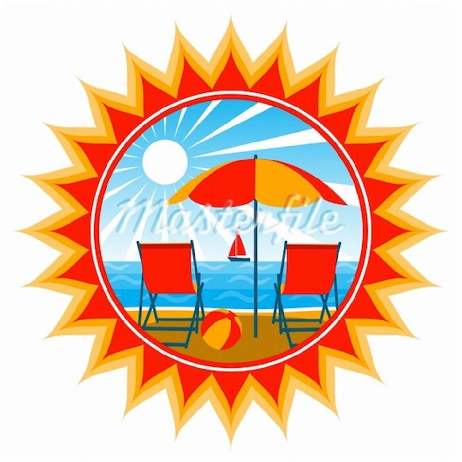 Vector Adirondack Chair On Beach