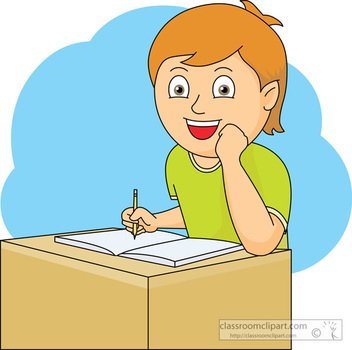 Student At Desk Clip Art N10