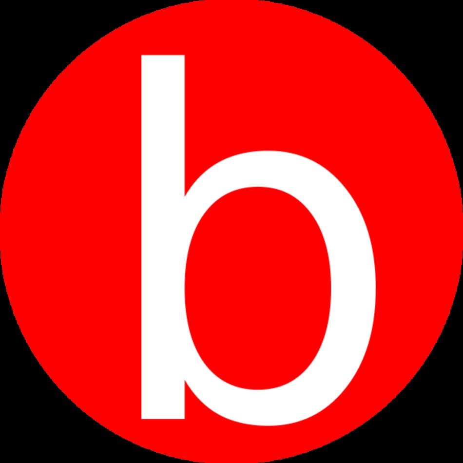Red Circle With White B Logo