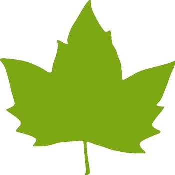 Green Maple Leaf Clip Art N6