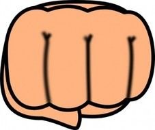 Cartoon Fist Clip Art