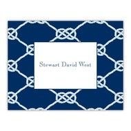 Nautical Knot Navy Foldover drawing