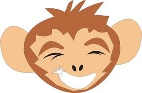 Cheeky Monkey Cartoon drawing