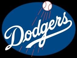 La Los Angeles Dodgers Logo drawing