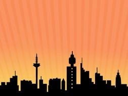 wallpaper with city skyline